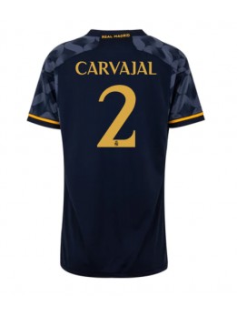 Billige Real Madrid Daniel Carvajal #2 Bortedrakt Dame 2023-24 Kortermet